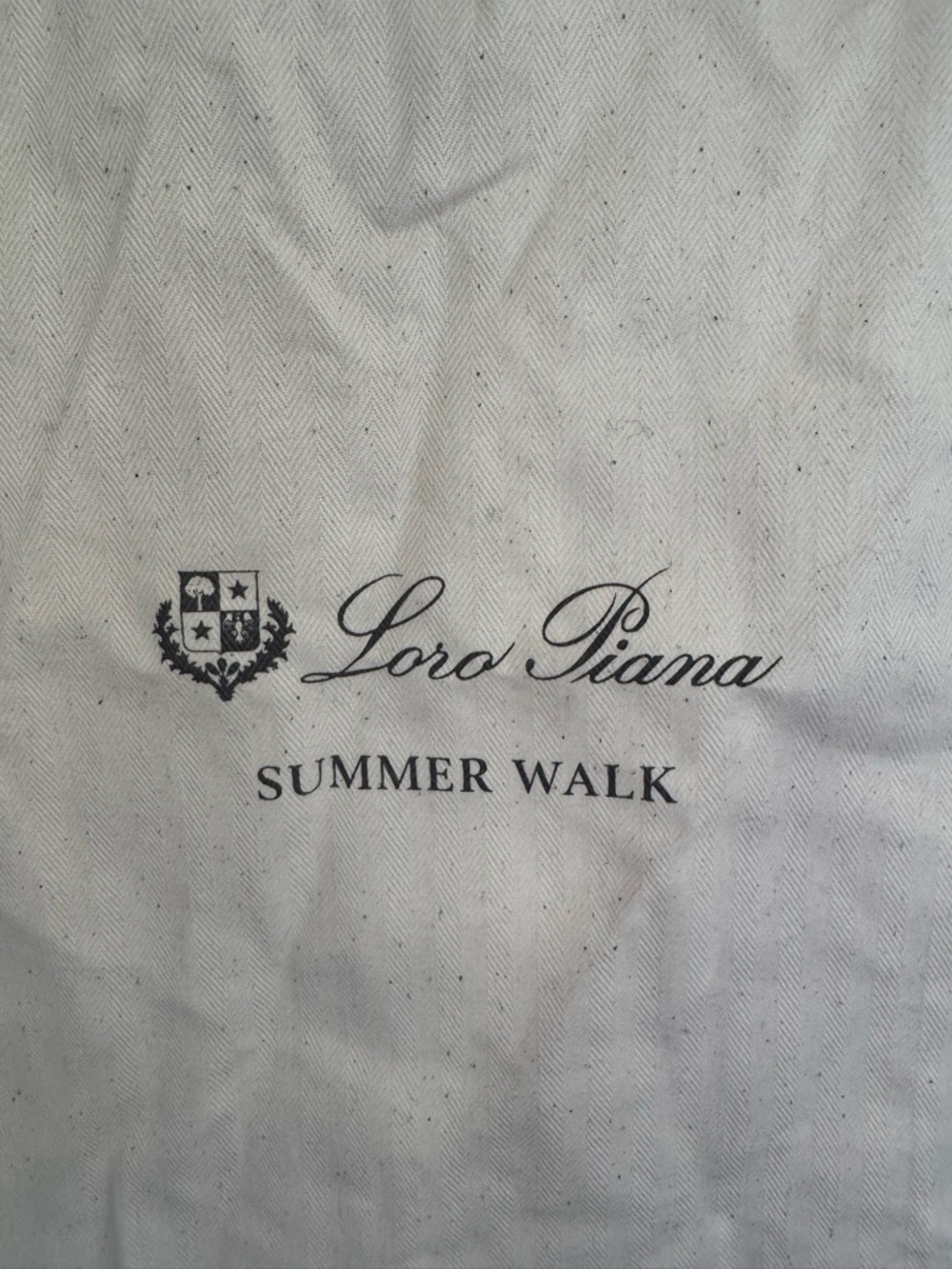 Loro Piana Summer Walk Drawstring Dust Bag - Cream - Picture 2 of 4